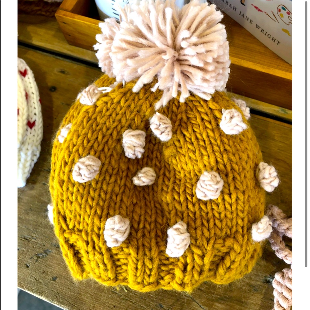 Mustard popcorn hat-size 6m